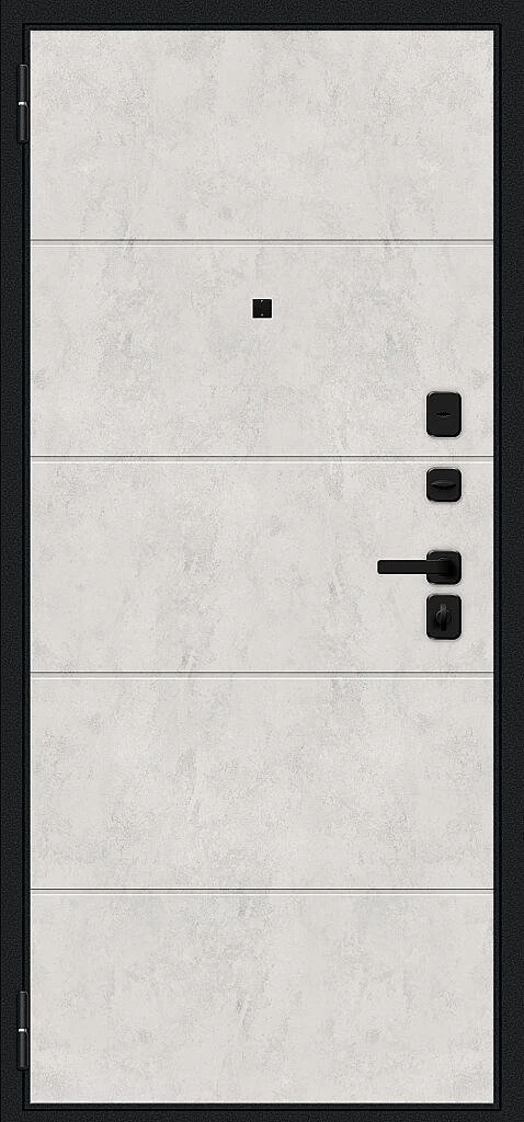 Входная дверь Граффити-1 Инсайд/SBlack Букле черное/Look Art BR6222