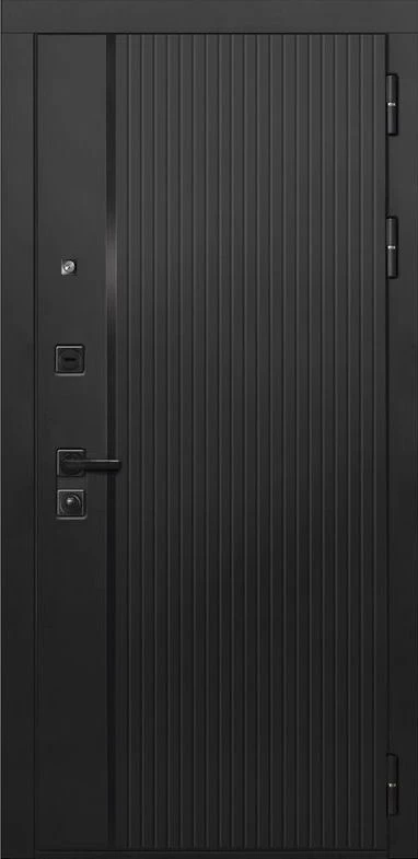 Входная дверь ДвериПРО L-45 ФЛ-291 (Line, 10мм, белый софт) DPRO196498 внешняя сторона