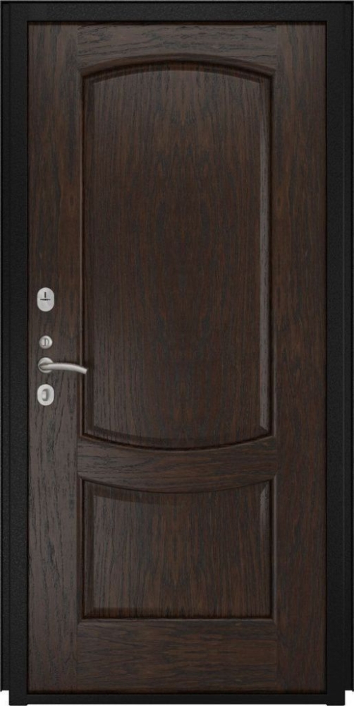 Входная дверь ДвериПРО Квадро Лаура-2 (16мм, мореный дуб) DPRO195990 внутренняя сторона