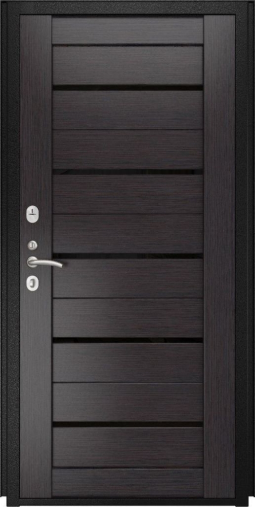 Входная дверь ДвериПРО Аура СБ-1 (лак.черное, 16мм, венге) DPRO196865 внутренняя сторона